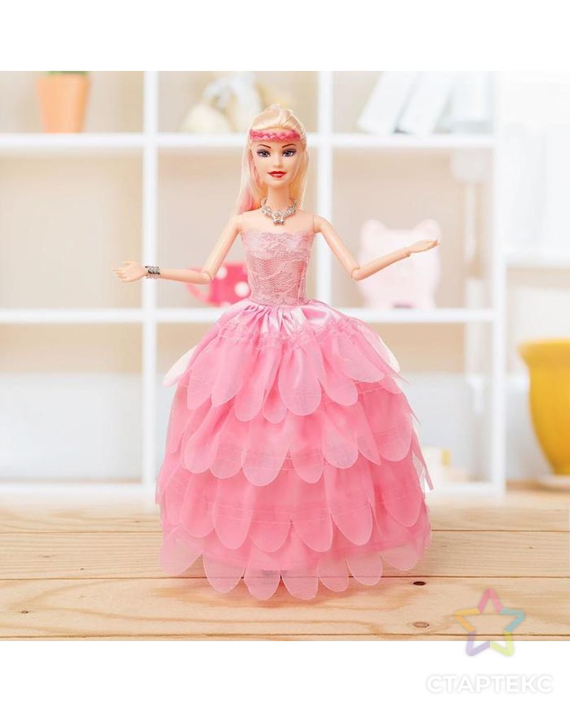 Кукла модель шарнирная «Катя» в платье, МИКС арт. СМЛ-73384-1-СМЛ0004438600 1
