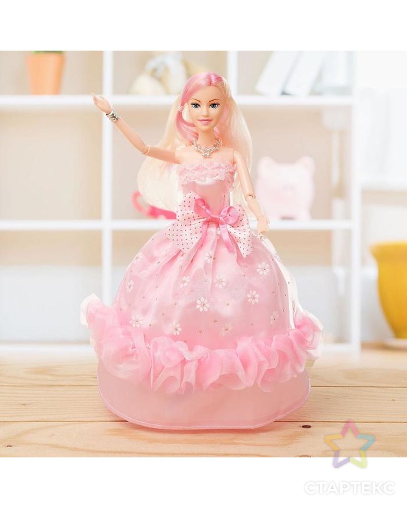 Кукла модель шарнирная «Катя» в платье, МИКС арт. СМЛ-73384-1-СМЛ0004438600 2