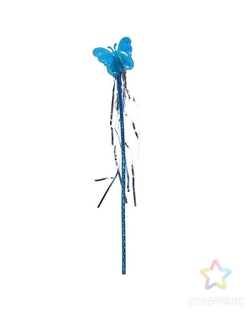 Карнавальный набор «Бабочка», 3 предмета: крылья, ободок, жезл, цвет синий арт. СМЛ-72651-1-СМЛ0004440581
