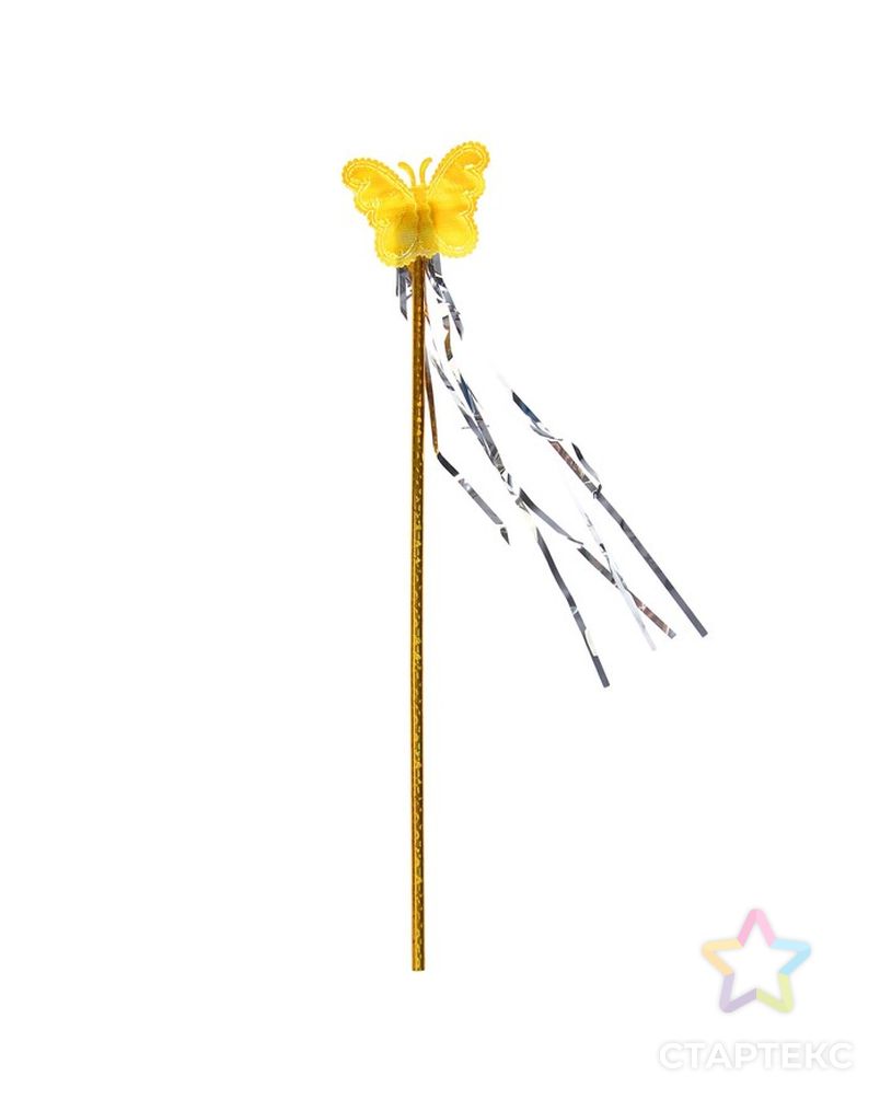 Карнавальный набор «Бабочка», 3 предмета: крылья, ободок, жезл, цвет золотой арт. СМЛ-72652-1-СМЛ0004440582 2
