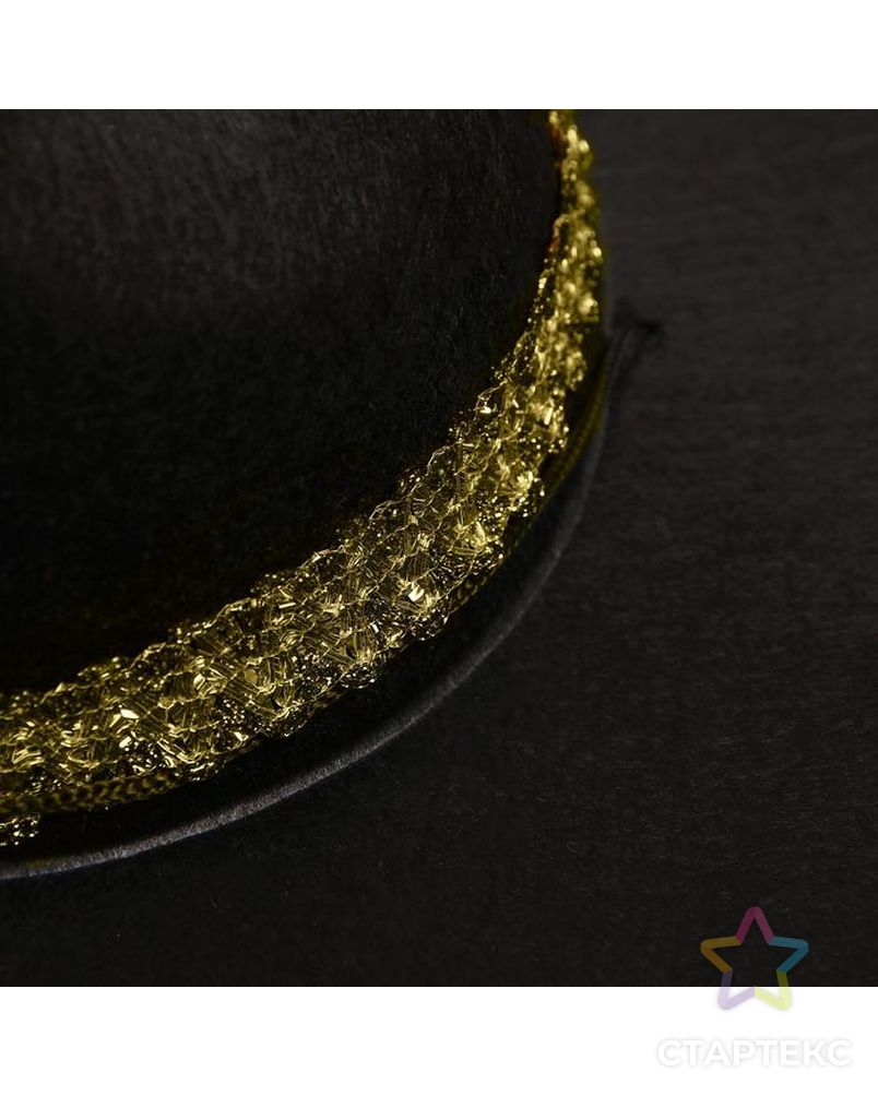 Карнавальная шляпа «Сомбреро», цвет чёрный арт. СМЛ-71829-1-СМЛ0004449316 3