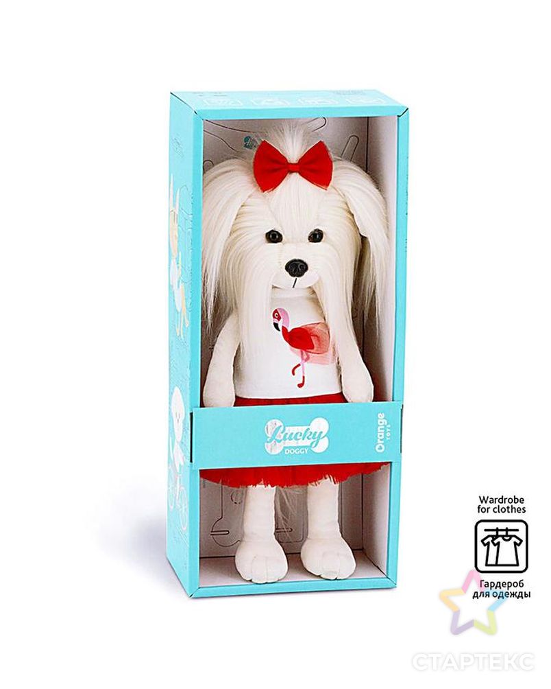 Мягкая игрушка Lucky Mimi «Любовь и фламинго», 25 см арт. СМЛ-68398-1-СМЛ0004462105 2