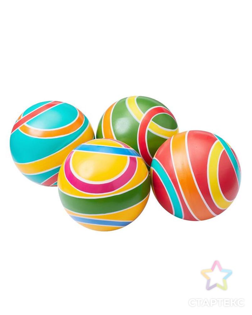 Мяч, диаметр 10 см, цвета МИКС арт. СМЛ-68766-1-СМЛ0004476179 1
