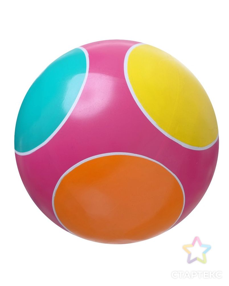 Мяч, диаметр 12,5 см, цвета МИКС арт. СМЛ-68768-1-СМЛ0004476181 5