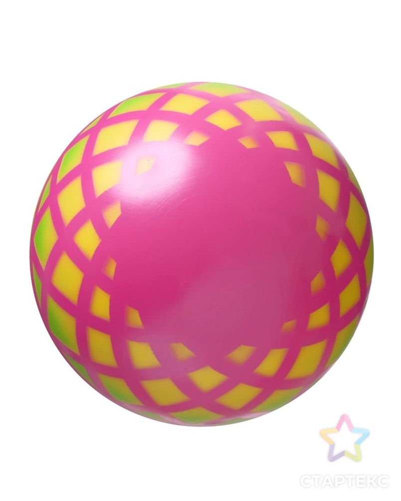 Мяч «Корзинка», диаметр 15 см, цвета МИКС арт. СМЛ-68771-1-СМЛ0004476184 2