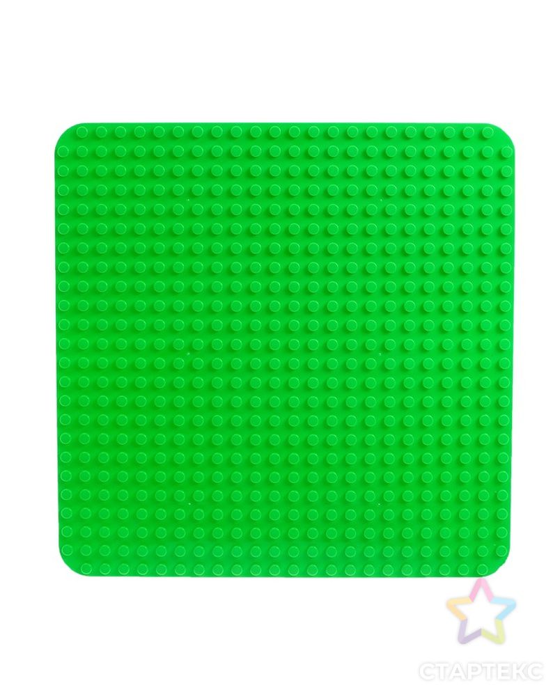 Пластина-основание для конструктора, 38,4*38,4 см, цвет зелёный арт. СМЛ-74114-1-СМЛ0004488587 2