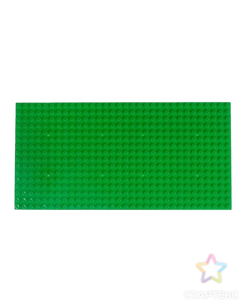 Пластина-основание для конструктора, 25,5 х 12,5 см, цвет зелёный арт. СМЛ-99135-1-СМЛ0004488591 2