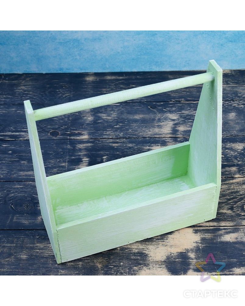 Кашпо деревянное 30×14×30 см