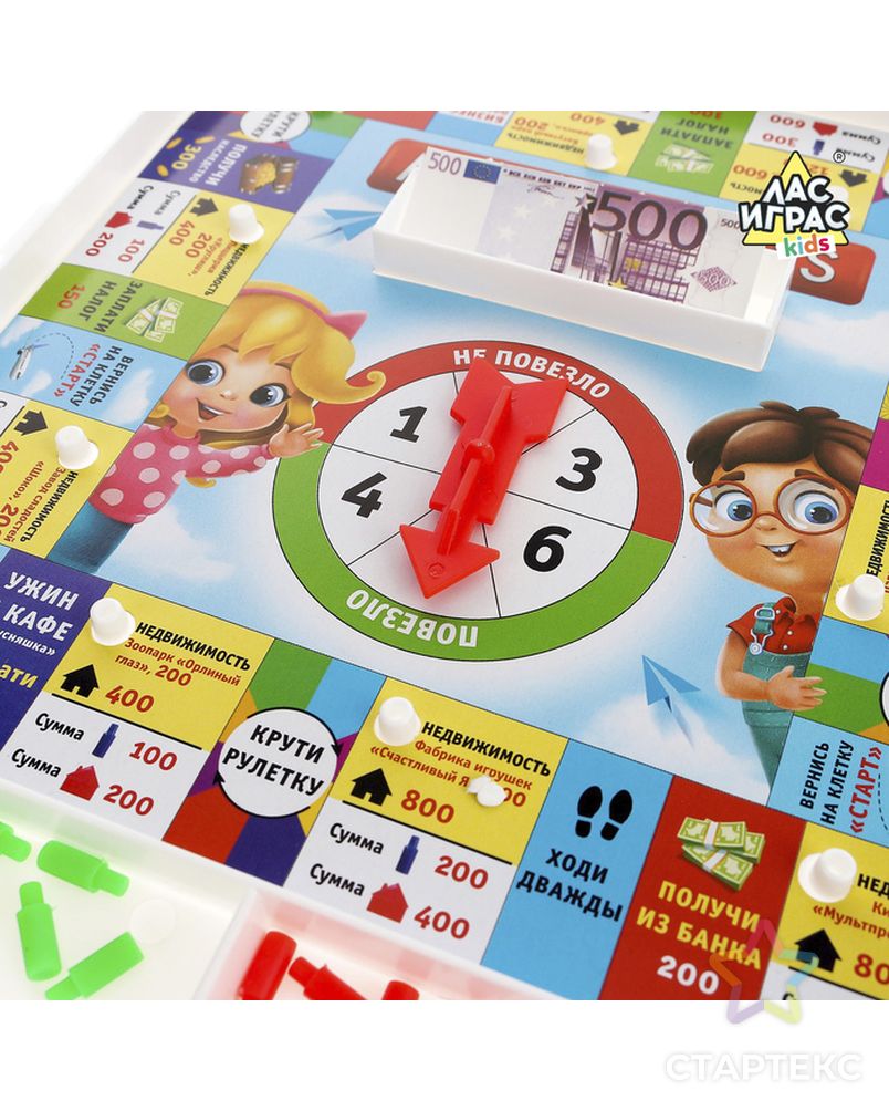 Настольная экономическая игра Монополия, «Для детей» арт. СМЛ-75936-1-СМЛ0004505536 2