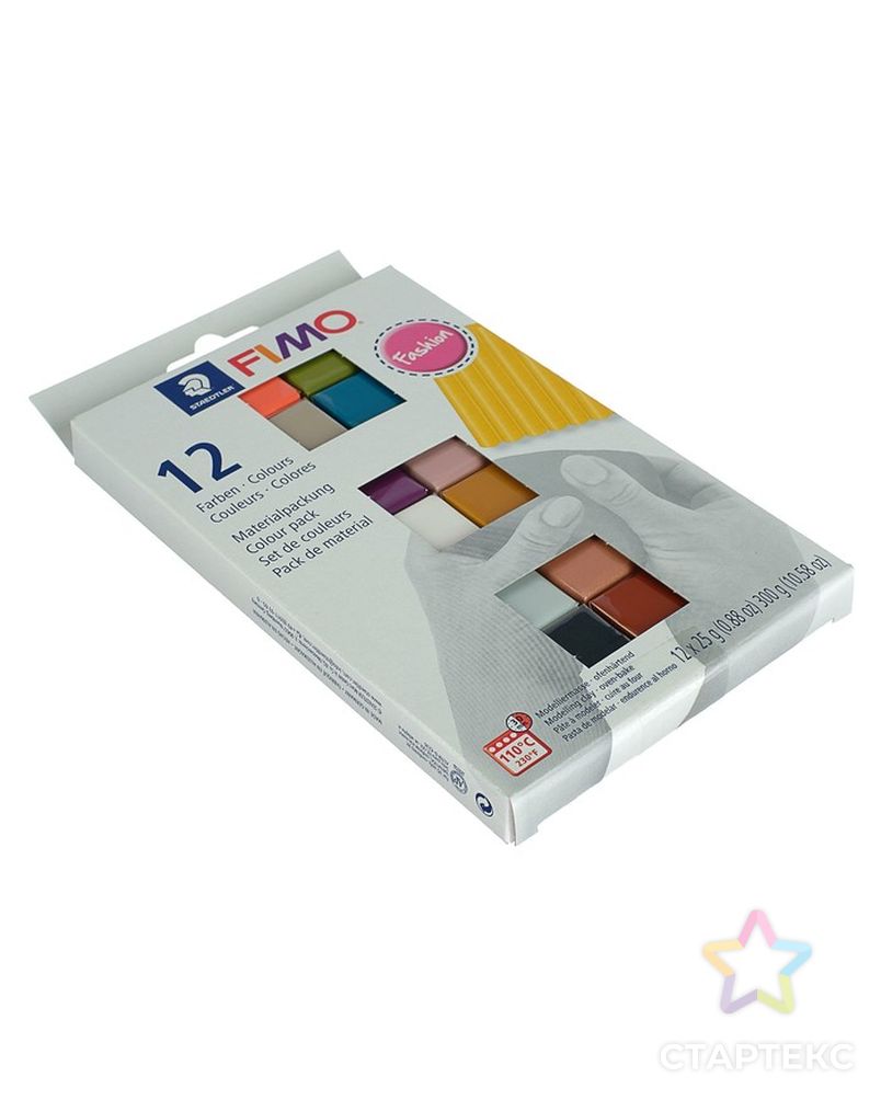 Полимерная глина запекаемая набор FIMO soft «Модные цвета», 12 цветов по 25 г арт. СМЛ-229219-1-СМЛ0004523369 3