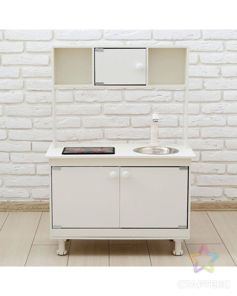 Игровая мебель «Кухонный гарнитур», световые и звуковые эффекты, цвет белый, интерактивная панель арт. СМЛ-108427-1-СМЛ0004524589 2