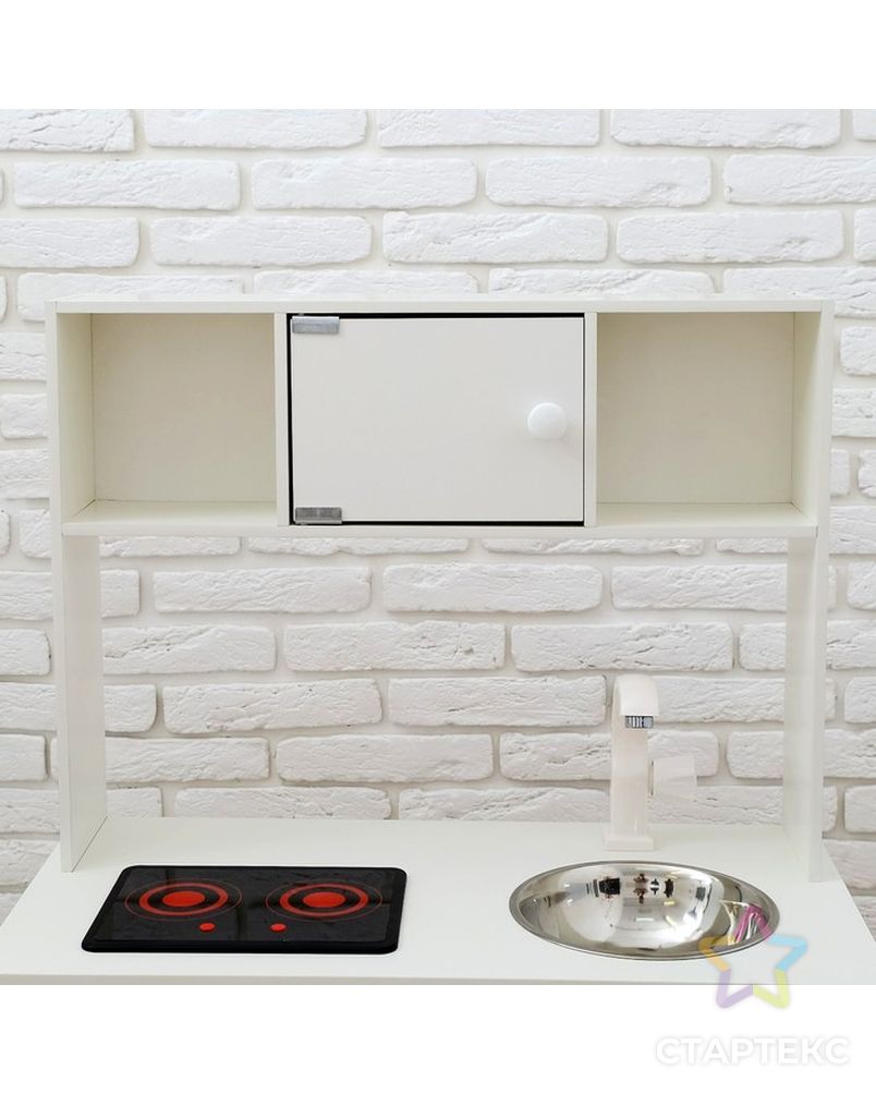 Игровая мебель «Кухонный гарнитур», световые и звуковые эффекты, цвет белый, интерактивная панель арт. СМЛ-108427-1-СМЛ0004524589 4