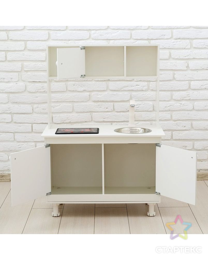 Игровая мебель «Кухонный гарнитур», световые и звуковые эффекты, цвет белый, интерактивная панель арт. СМЛ-108427-1-СМЛ0004524589 6