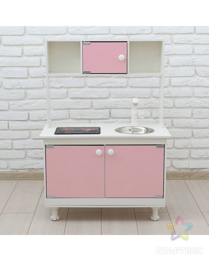 Игровая мебель «Кухонный гарнитур», световые и звуковые эффекты, цвет розовый, интерактивная панель арт. СМЛ-118157-1-СМЛ0004524590 9