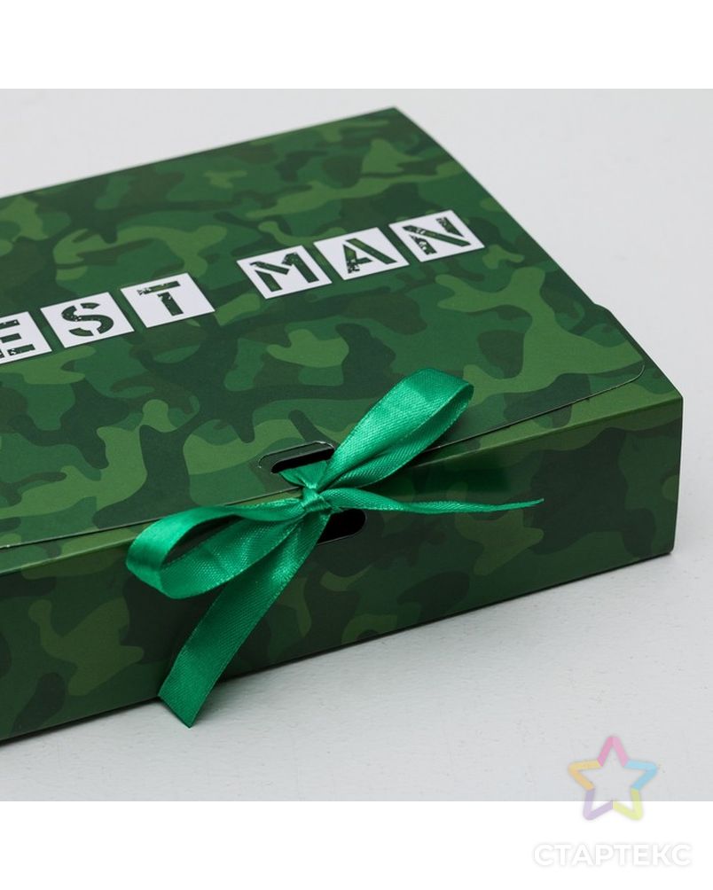 Коробка подарочная Best man, 31 х24,5 х9 см арт. СМЛ-99277-2-СМЛ0004532939 3