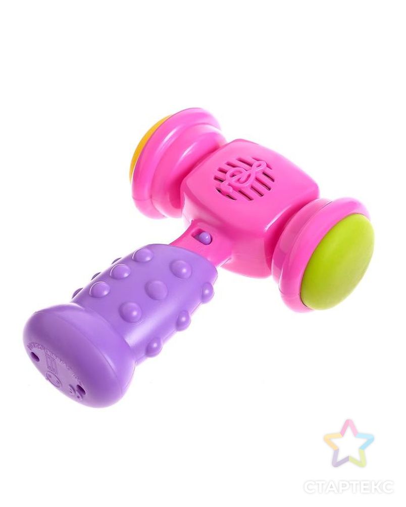 Развивающая музыкальная игрушка «Весёлый молоток», со световыми и звуковыми эффектами, цвета МИКС арт. СМЛ-77014-1-СМЛ0004534599 2