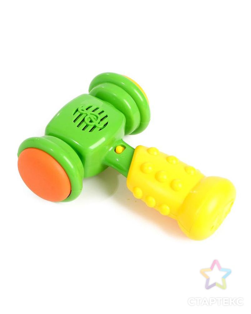 Развивающая музыкальная игрушка «Весёлый молоток», со световыми и звуковыми эффектами, цвета МИКС арт. СМЛ-77014-1-СМЛ0004534599 4