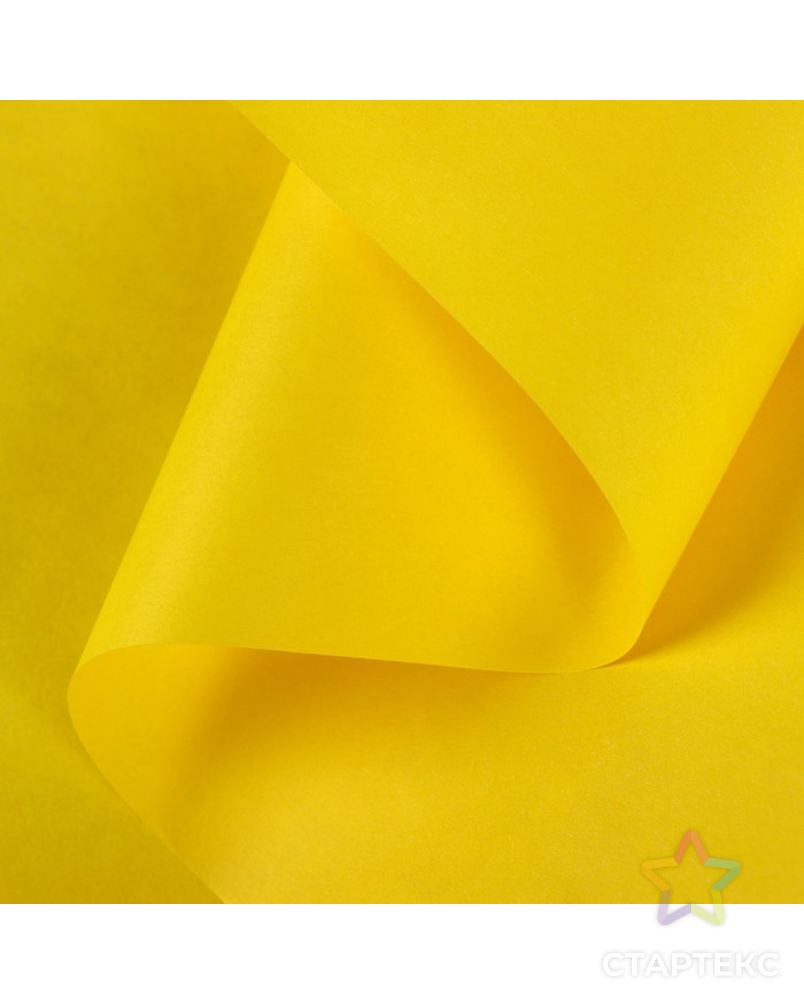 Бумага упаковочная крафт двусторонняя,жёлтый, 0,5 х 10 м, 70 гр/м2 арт. СМЛ-98785-1-СМЛ0004539669 1