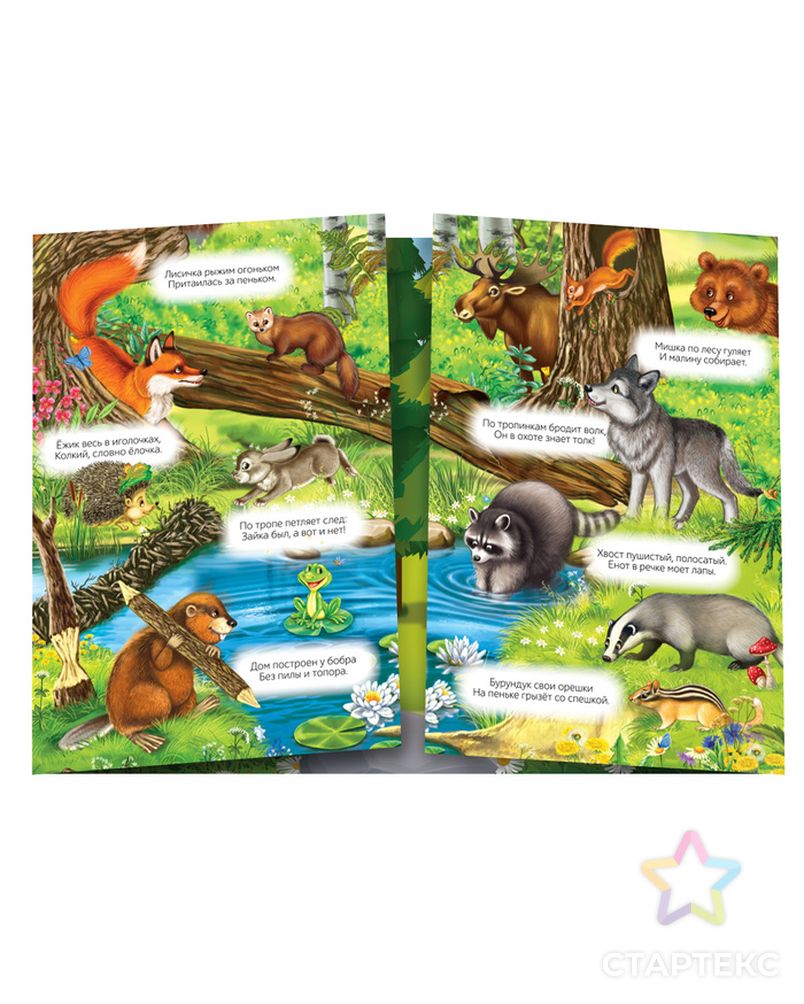 Многоразовые наклейки набор «Изучаем животных», 2 шт. арт. СМЛ-205665-1-СМЛ0004543062 2