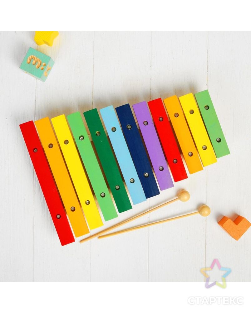 Музыкальная игрушка «Ксилофон», 12 тонов + 2 палочки арт. СМЛ-54053-1-СМЛ0000454307 1