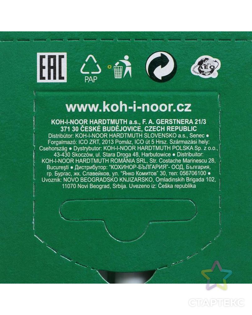 Маркер для ткани 2.0 мм Koh-I-Noor 3203/73, длина письма 500 м, флуоресцентныеесцентный зеленый арт. СМЛ-215076-1-СМЛ0004551903 4
