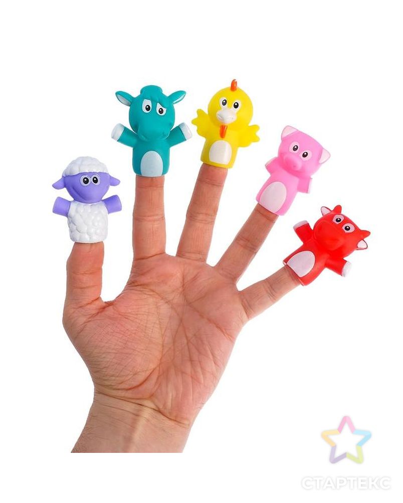 Набор пальчиковых игрушек «Милые зверята» арт. СМЛ-78432-1-СМЛ0004552478 2