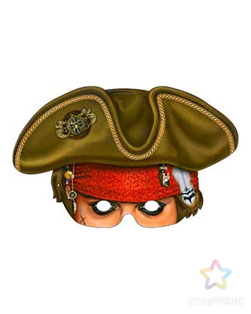 Пиратская ж. Маска "пират" 401-25. Карнавальные маски для детей. Пиратская маска. Карнавальная маска «пират».