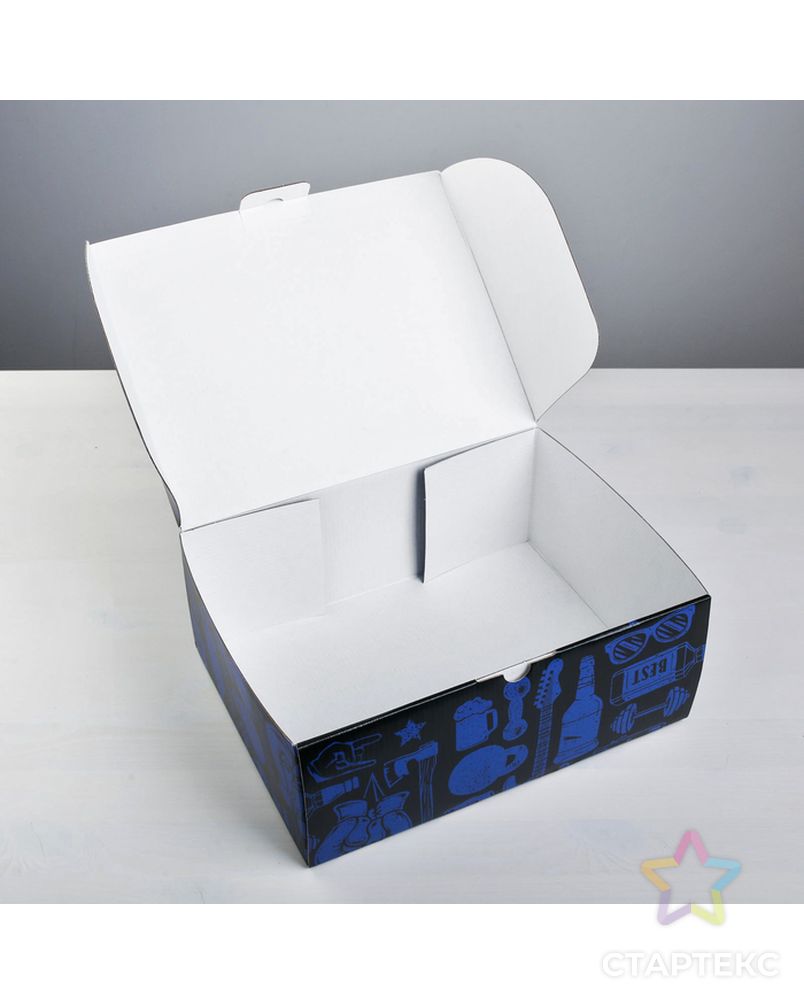 Коробка‒пенал «Лучшему мужчине», 30 × 23 × 12 см арт. СМЛ-99041-1-СМЛ0004562392 5