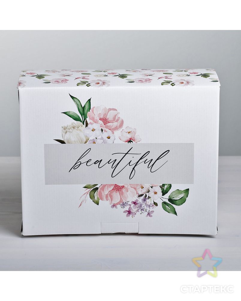Коробка‒пенал Beautiful, 30 × 23 × 12 см арт. СМЛ-74420-1-СМЛ0004562399 2
