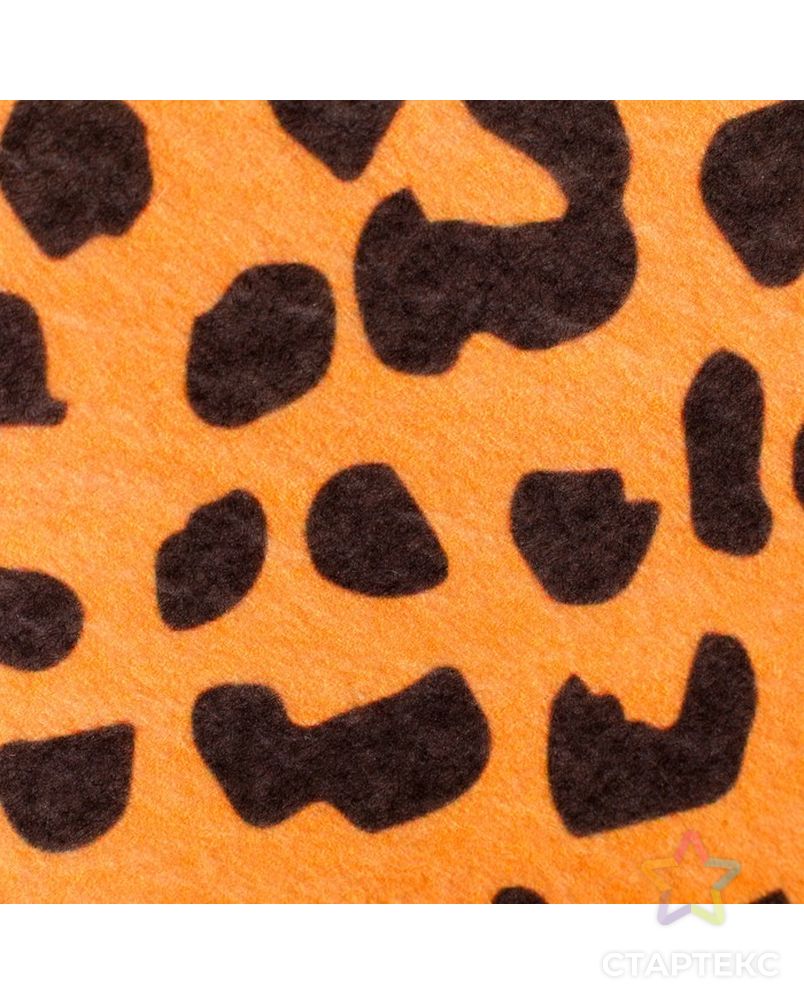 Набор банный "Леопард" с термомепатью ( шапка, коврик, рукавица) арт. СМЛ-175408-1-СМЛ0004577148 3