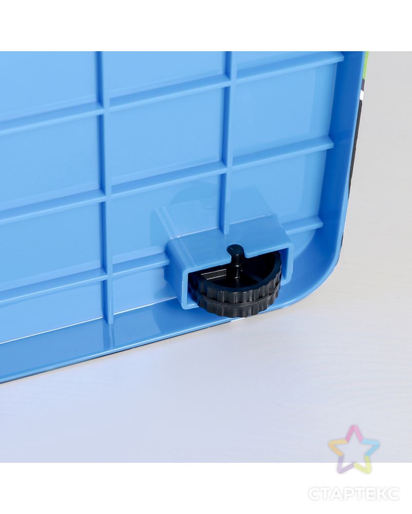 Контейнер для хранения с крышкой «Машинки», 35 л, 51×31×28 см, цвет тёмно-голубой арт. СМЛ-134163-1-СМЛ0004589139 3