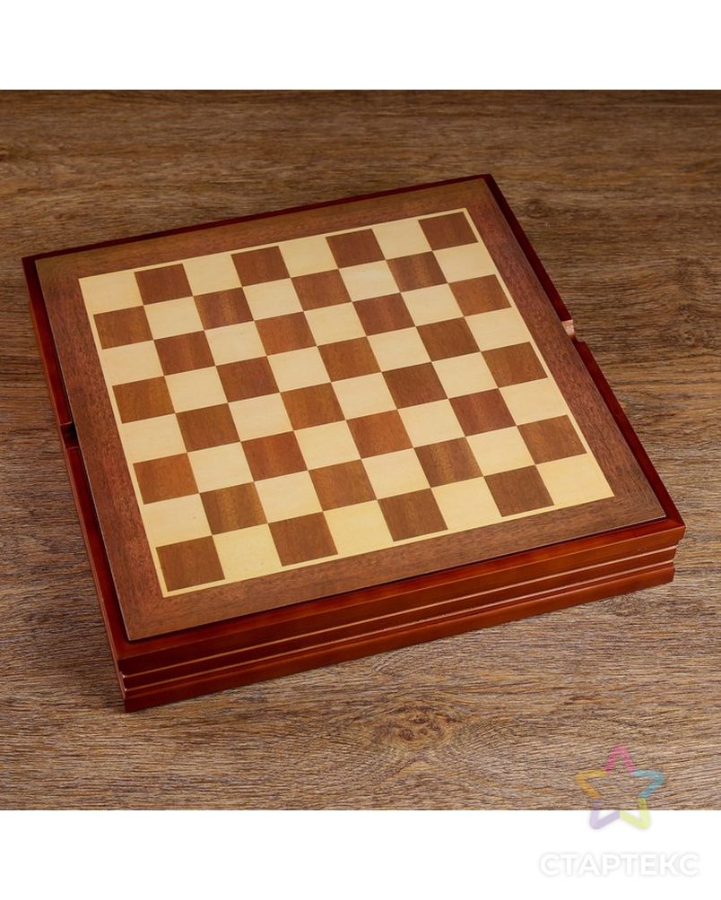 Шахматы сувенирные "Пиратская схватка" (доска 36х36х6 см, h=8 см, h=6 см) арт. СМЛ-77691-1-СМЛ0004603581 3