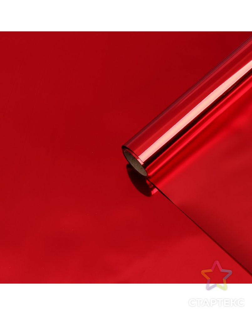 Пленка для цветов "Глянец", красный, 58 см х 5 м арт. СМЛ-99907-1-СМЛ0004608824 4