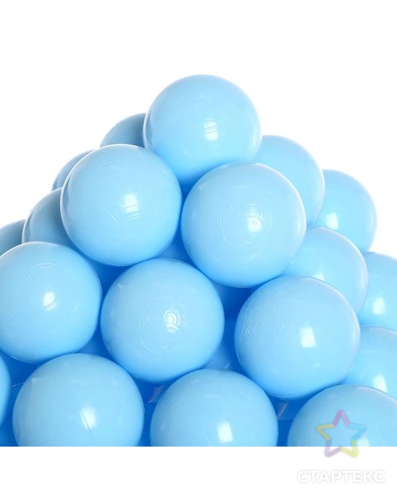 Набор шаров для сухого бассейна 500 штук, цвет светло-голубой арт. СМЛ-87133-1-СМЛ0004617732 1