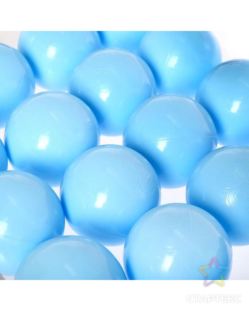 Набор шаров для сухого бассейна 500 штук, цвет светло-голубой арт. СМЛ-87133-1-СМЛ0004617732 2