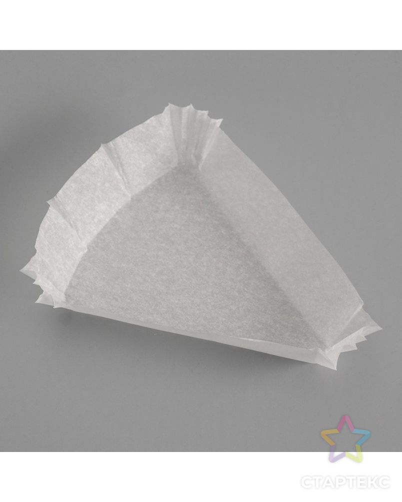 Тарталетка, белая, форма треугольник, 10,2 х 10,2 х 7,5 х 2,5 см арт. СМЛ-74046-1-СМЛ0004620411 2