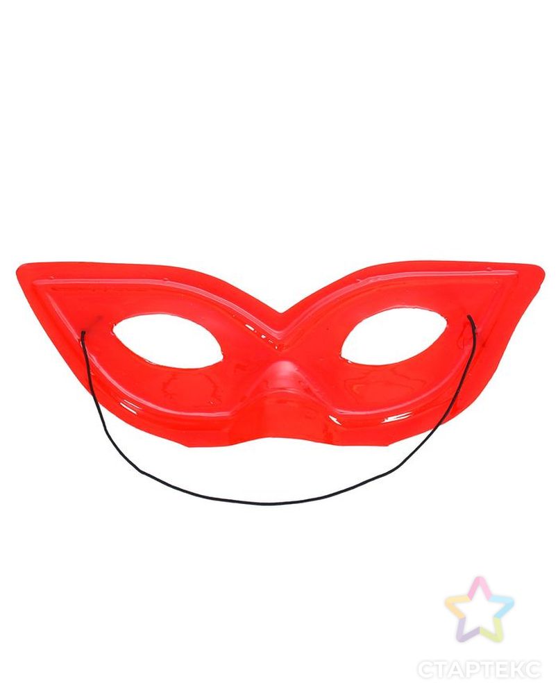 Карнавальная маска, цвет красный арт. СМЛ-98981-1-СМЛ0004622408 1