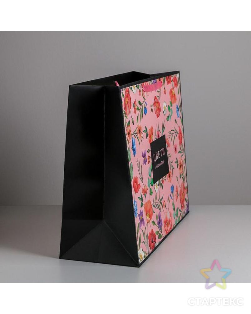 Пакет ламинированный «Цвети», XL 49 × 40 × 19 см арт. СМЛ-87139-1-СМЛ0004623289 2