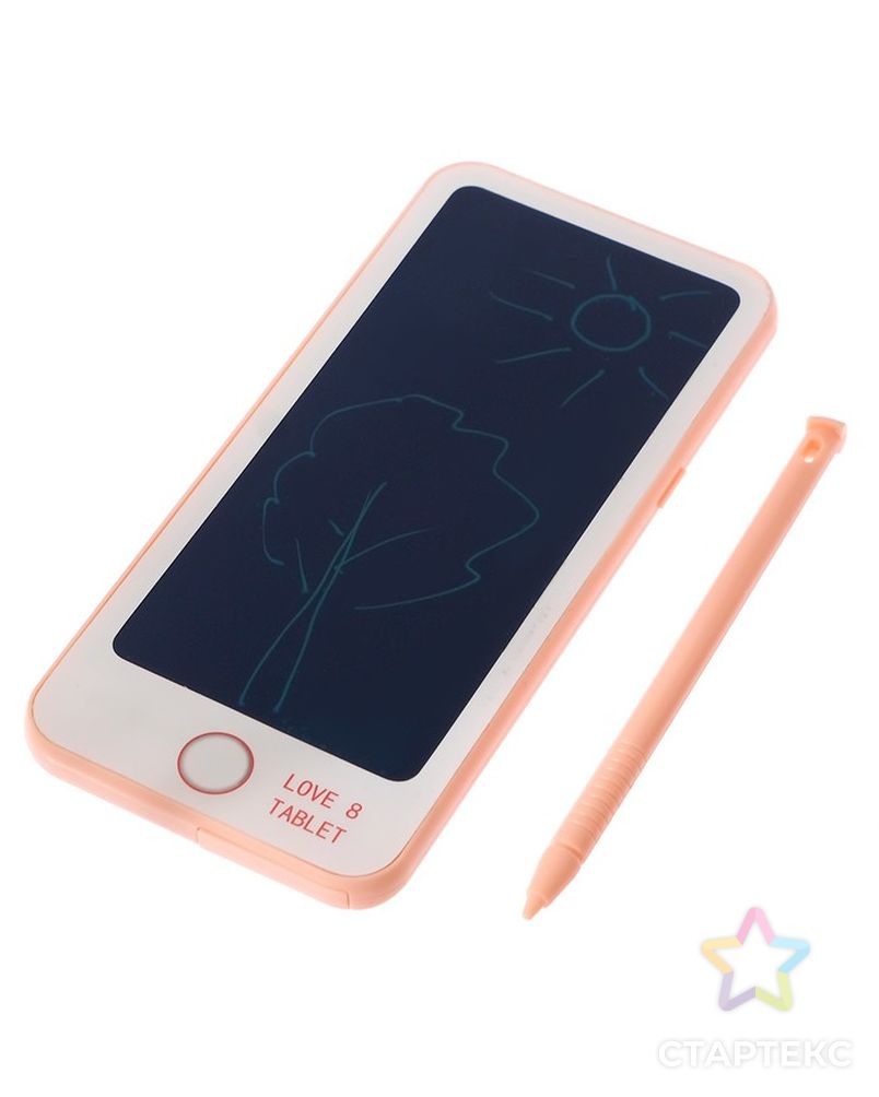 Планшет для рисования LCD «Мини», с ручкой, цвета МИКС арт. СМЛ-77849-1-СМЛ0004625704 2