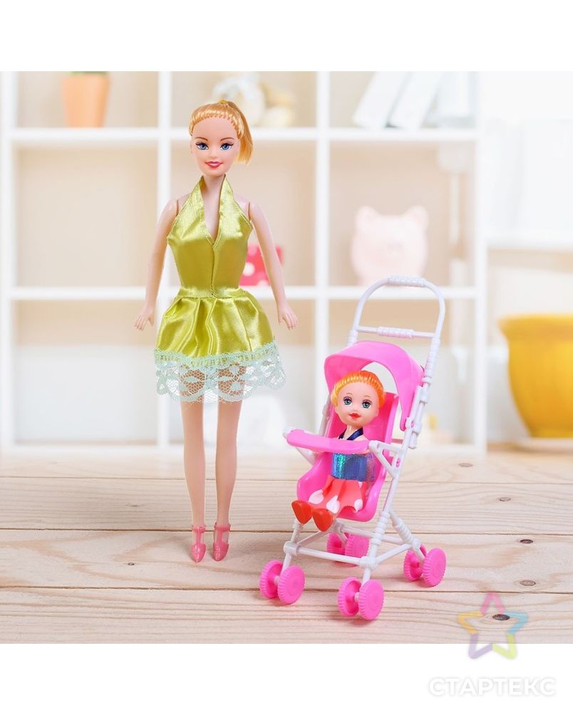 Кукла модель "Мама с дочкой", с коляской, МИКС арт. СМЛ-133028-1-СМЛ0000462639 7