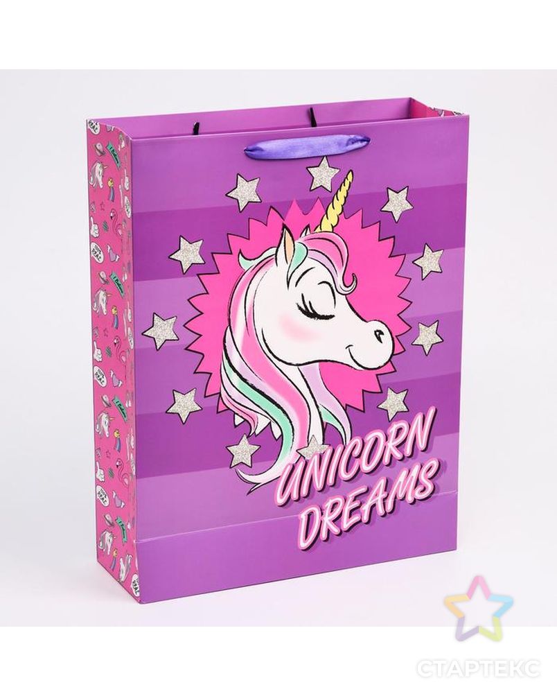 Пакет ламинат вертикальный "Unicorn dreams", Минни Маус, 23х27х11,5 см арт. СМЛ-101037-2-СМЛ0004628774 2