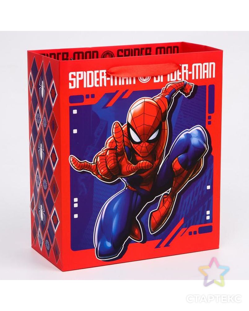 Пакет ламинат вертикальный "Spider-Man", Человек-паук, 23х27х11,5 см арт. СМЛ-101041-1-СМЛ0004628779 1