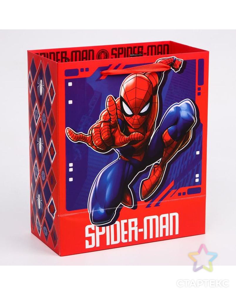 Пакет ламинат вертикальный "Spider-Man", Человек-паук, 23х27х11,5 см арт. СМЛ-101041-1-СМЛ0004628779 2