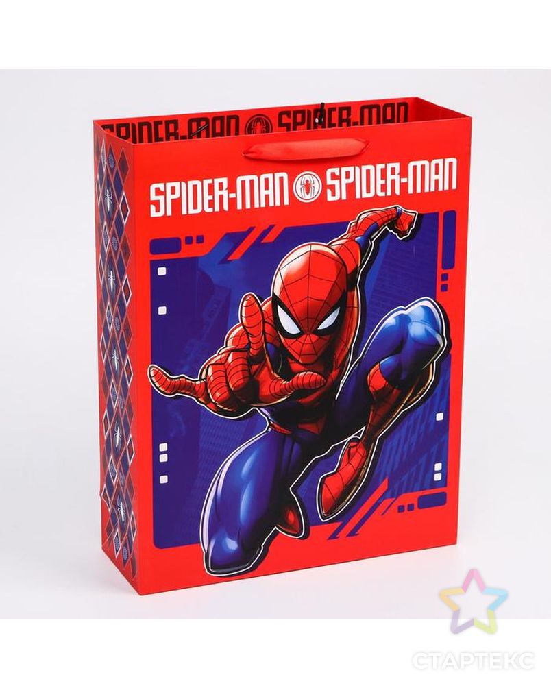 Пакет ламинат вертикальный "Spider-Man", Человек-паук, 23х27х11,5 см арт. СМЛ-101041-2-СМЛ0004628780 1