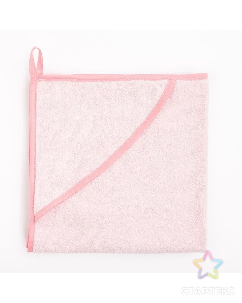 Пеленка-полотенце для купания розовый 100 х 75см махра 300г/м хл100% арт. СМЛ-36285-1-СМЛ0004644780 1