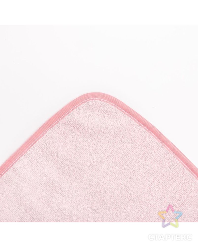 Пеленка-полотенце для купания розовый 100 х 75см махра 300г/м хл100% арт. СМЛ-36285-1-СМЛ0004644780 4
