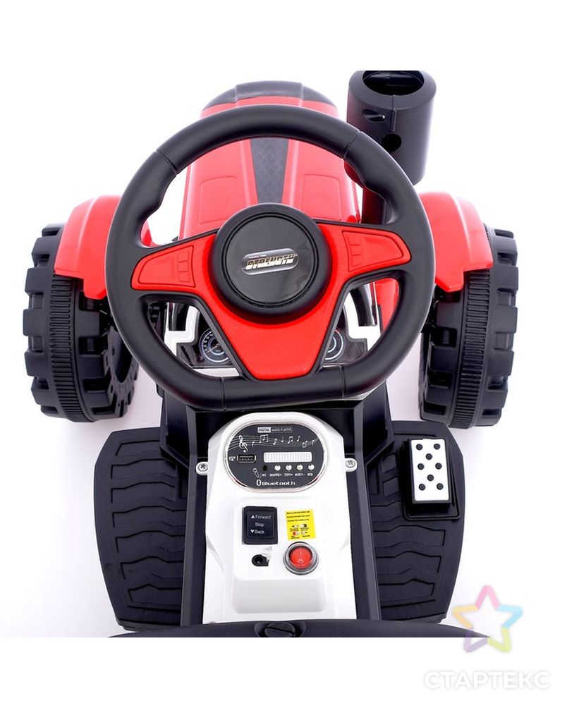 Электромобиль «Трактор», с прицепом, 2 мотора, цвет красный арт. СМЛ-78629-1-СМЛ0004650197 9