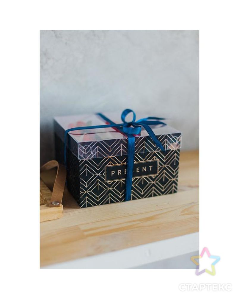 Коробка для капкейка Present, 16 × 16 × 10 см арт. СМЛ-86221-1-СМЛ0004675068 6