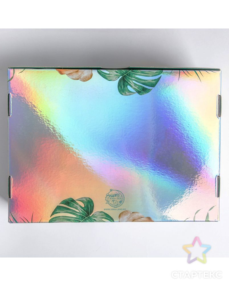 Складная коробка Gift, 30,5 × 22 × 9,5 см арт. СМЛ-78967-1-СМЛ0004687522 5
