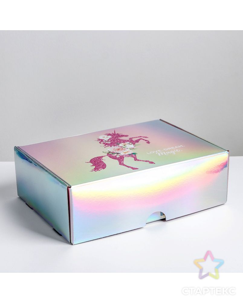 Складная коробка Love dream, 30,5 × 22 × 9,5 см арт. СМЛ-78968-1-СМЛ0004687524 1